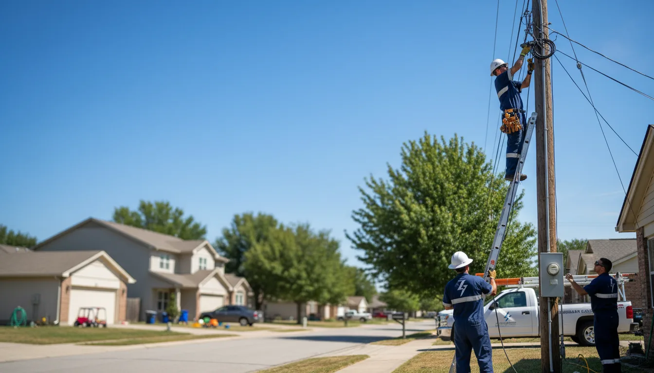 Residential electrician providing installation services in Clear, AK